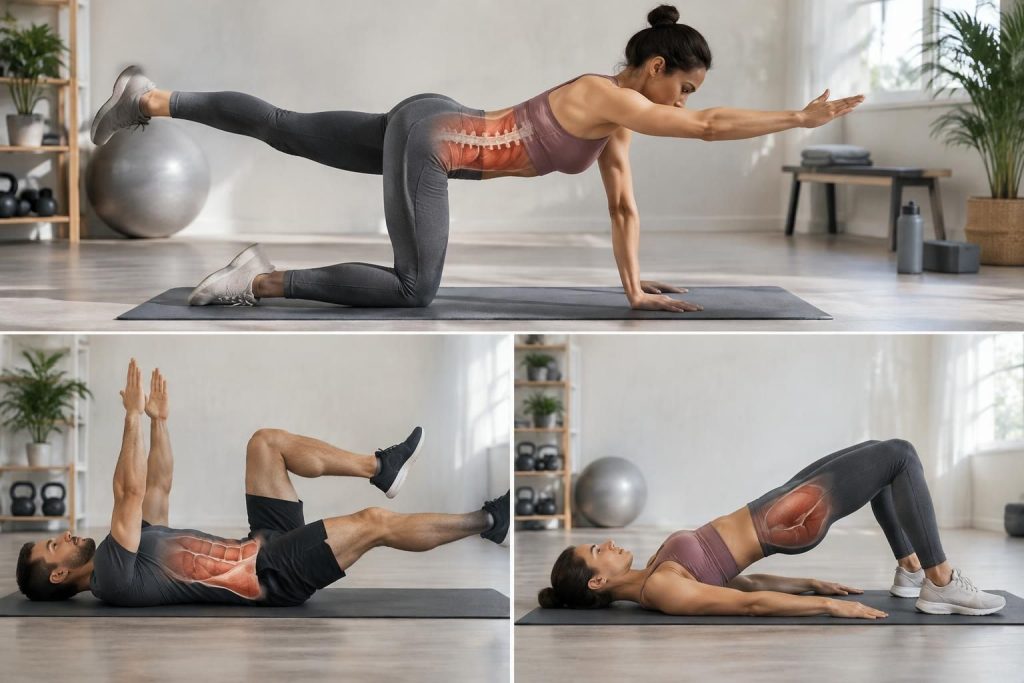 découvrez le rôle des muscles profonds et des exercices ciblés pour renforcer le dos, tonifier le ventre et galber les fessiers.