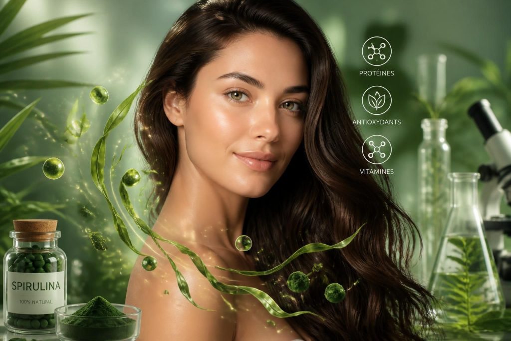 découvrez comment la spiruline, ce super-aliment riche en nutriments, améliore la santé de votre peau, de votre visage et de vos cheveux grâce à ses propriétés revitalisantes et protectrices.
