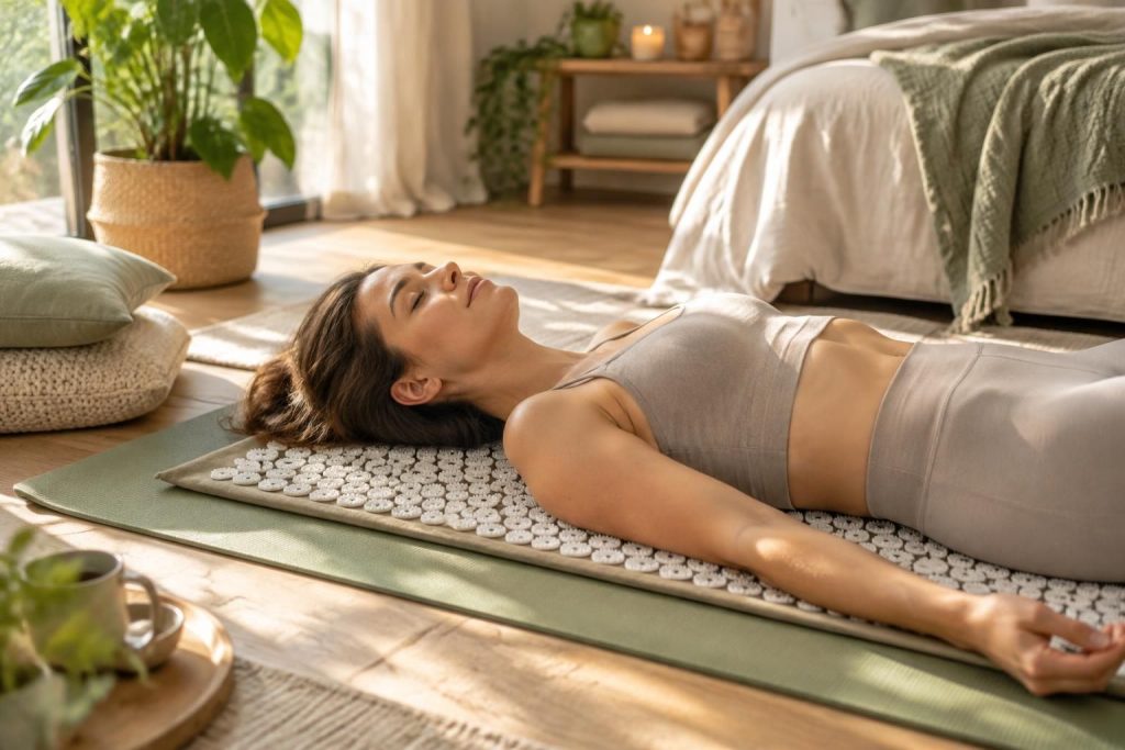 découvrez les bienfaits du tapis champ de fleurs : détente, relaxation musculaire et bien-être au quotidien grâce à l’acupression.